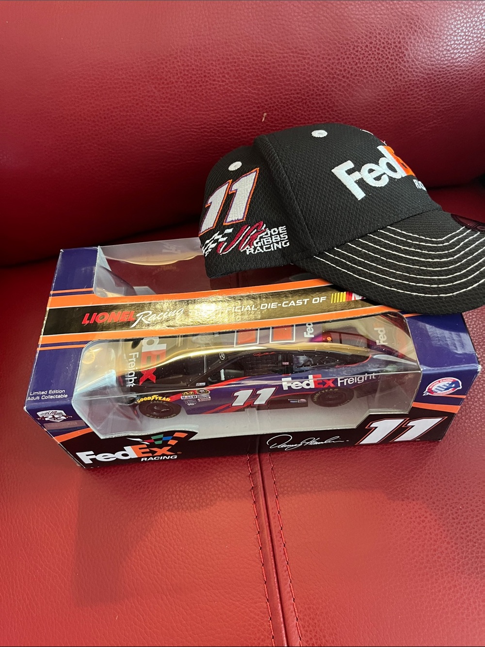 New Era Black FedEx Racing Hat with car Colorful Logo